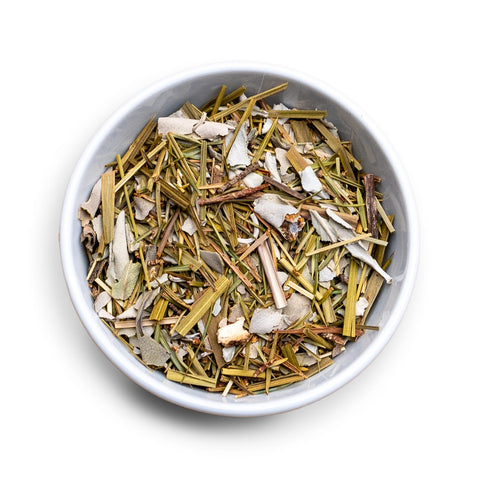 Räuchermischung Hausreinigung mit Weisser Salbei, Wacholderspitzen, Süßgras, Copal, Angelikawurzel - Waldglück