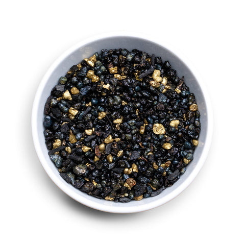 Weihrauch-Harzmischung Lourdes Gold mit Olibanum, Myrrhe, Styrax, Blattgold - Waldglück