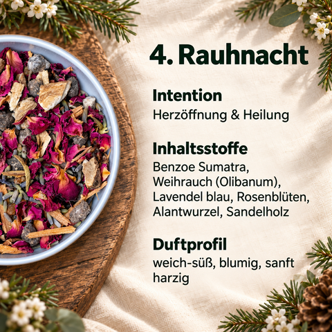 Rauhnacht Ritual-Set - 12 Räuchermischungen für die Raunächte