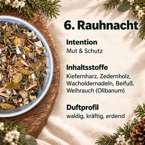 Rauhnacht Ritual-Set - 12 Räuchermischungen für die Raunächte