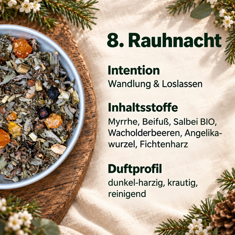 Rauhnacht Ritual-Set - 12 Räuchermischungen für die Raunächte