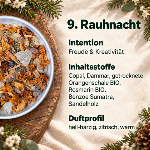 Rauhnacht Ritual-Set - 12 Räuchermischungen für die Raunächte