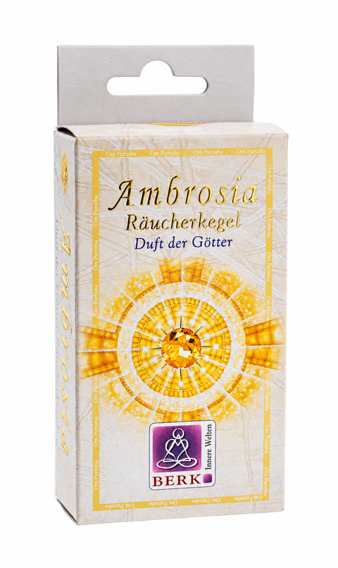 Räucherkegel Ambrosia – Packung mit 8 Pyramidenkegeln