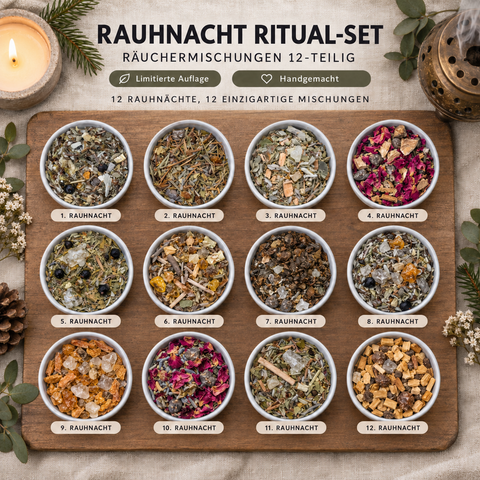 Rauhnacht Ritual-Set - 12 Räuchermischungen für die Raunächte