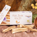 Palo Santo Räucherstäbchen mit Palo-Santo-Hölzern und Kupferschale