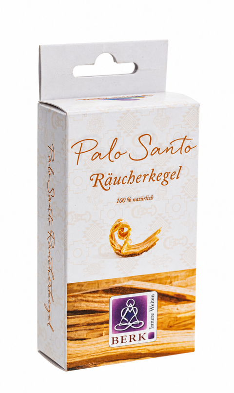 Räucherkegel Palo Santo – Packung mit 8 Pyramidenkegeln
