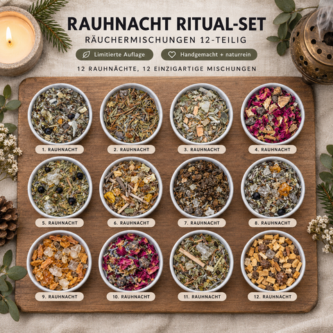 Rauhnacht Ritual-Set - 12 Räuchermischungen für die Raunächte