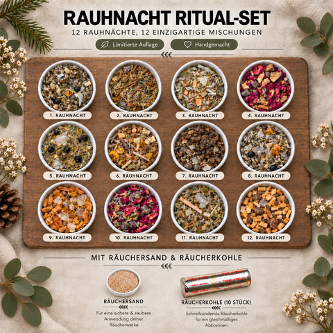 Rauhnacht Ritual-Set - 12 Räuchermischungen für die Raunächte