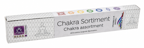 Chakra Räucherstäbchen Sortiment – 7 Sorten à 2 Stäbchen