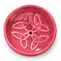 Räucherstäbchenhalter aus Keramik rund – Rosa