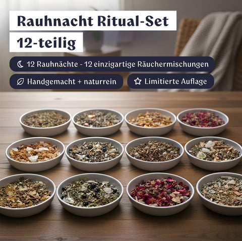 Rauhnacht Ritual-Set mit 12 einzigartigen Räuchermischungen