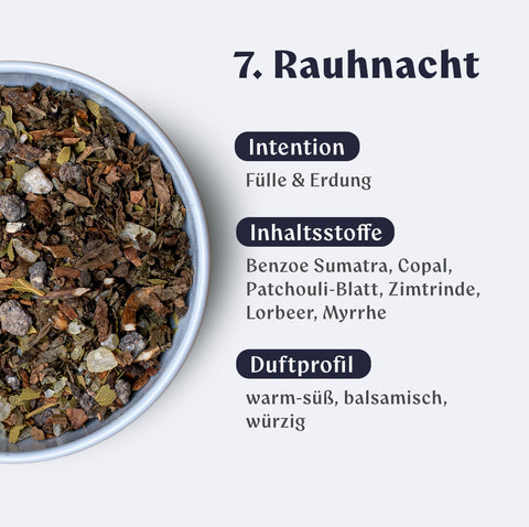 Rauhnacht Ritual-Set mit 12 einzigartigen Räuchermischungen