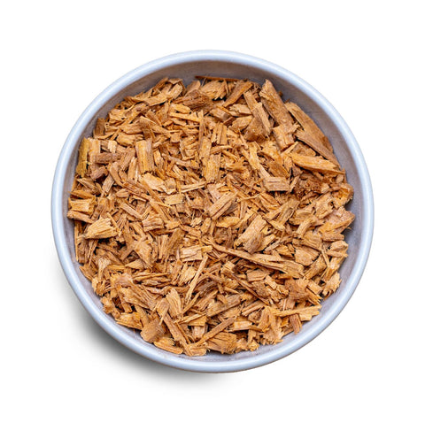 Sandelholz weiß geschnitten (Santalum album) - naturreines Räucherholz