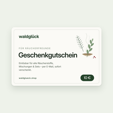 Waldglück Geschenkgutschein 10 €