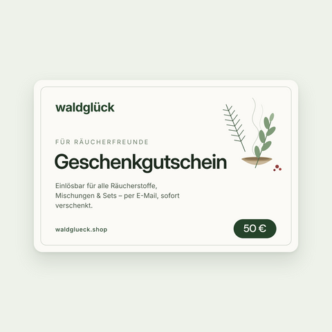 Waldglück Geschenkgutschein 50 €